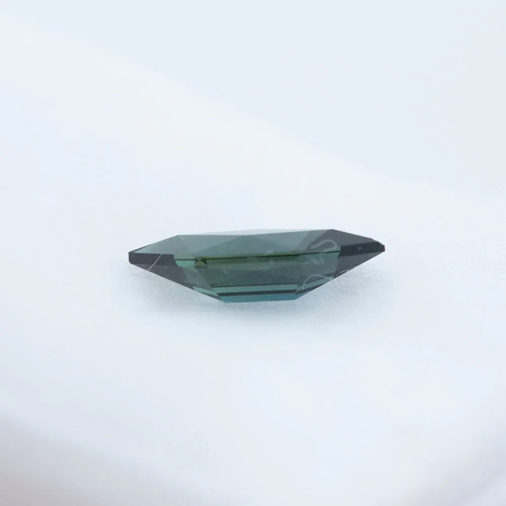 0.64CT GEOMETRIC SAPPHIRE, DEEP BLUE, 8.91X4.05MM, HEATED