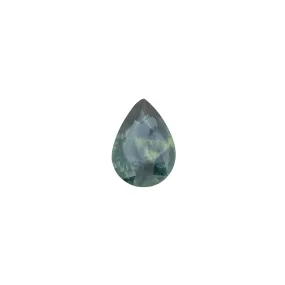 0.89ct Pear Cut Peacock Green Montana Sapphire SF204