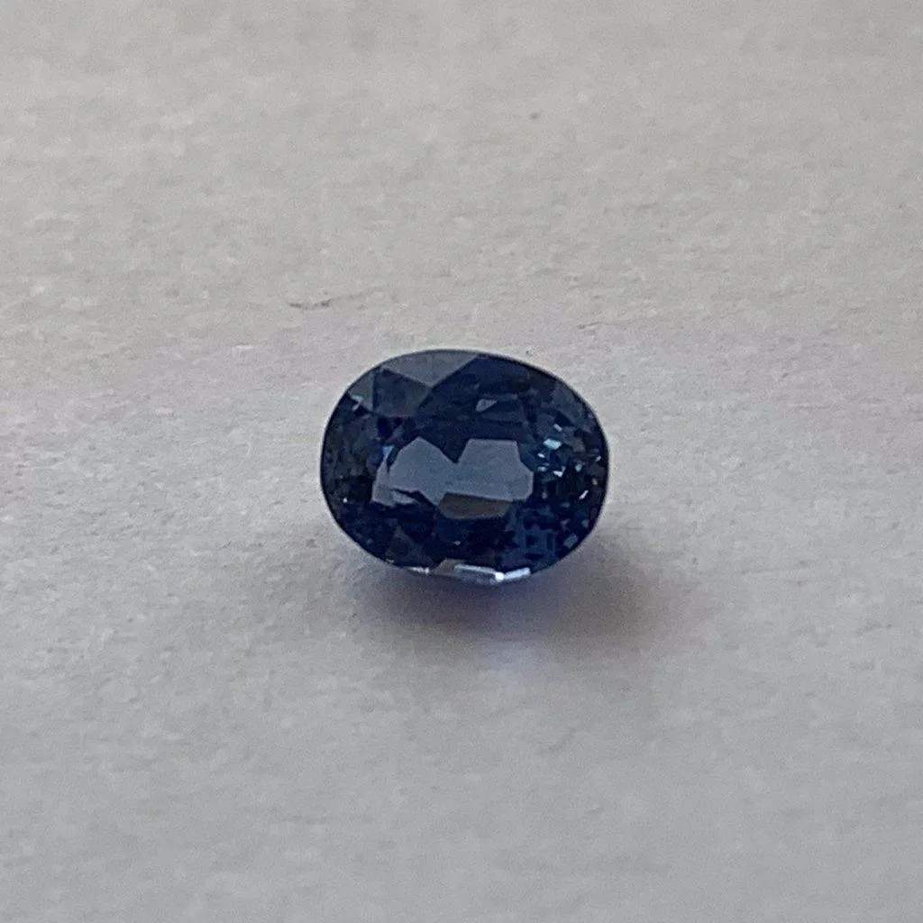 1.26ct Heated Blue Sapphire Oval Shaped Gemstone