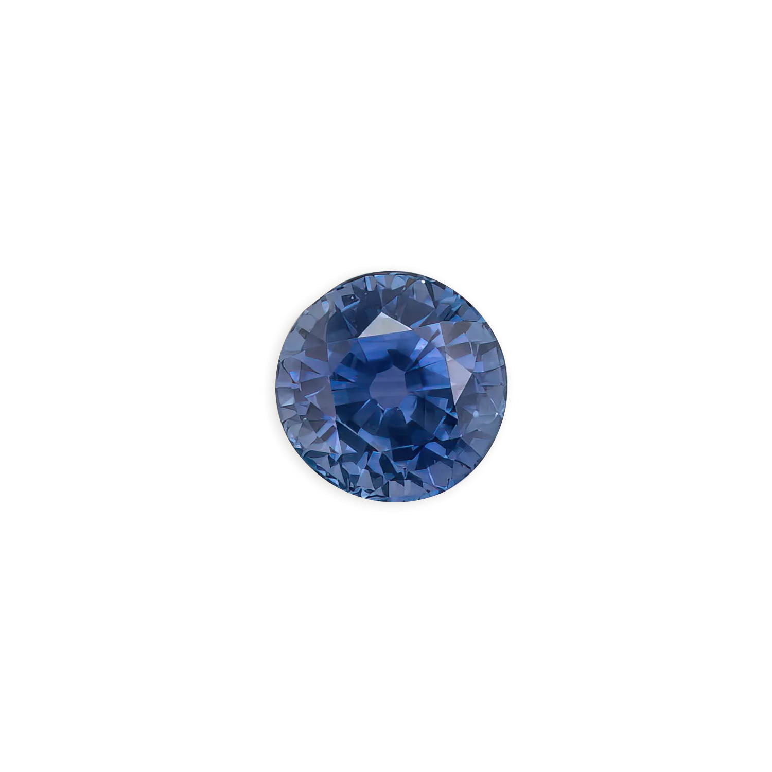 2.42ct Round Cut Blue Ceylon Sapphire SR226