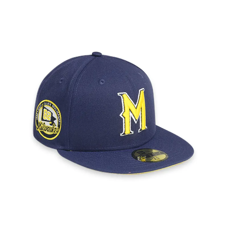 [70699049] Milwaukee Brewers '82 Anniversary Navy 59FIFTY Men's Fitted Hat