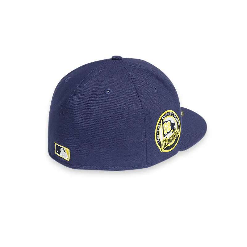 [70699049] Milwaukee Brewers '82 Anniversary Navy 59FIFTY Men's Fitted Hat