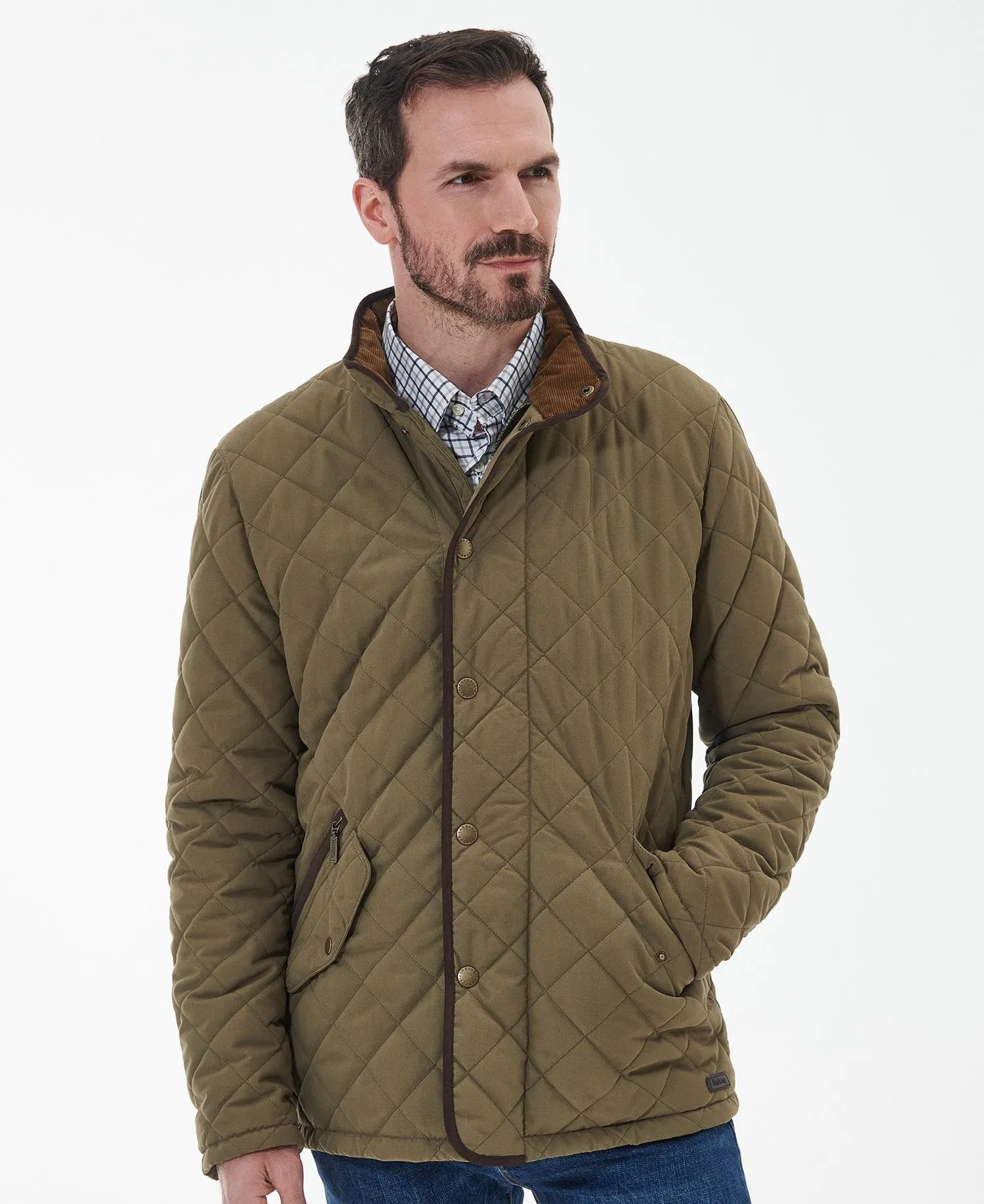 Mens Barbour Waterproof Shoveler Quilt Jacket - Insulated, Lightweight, and Stylish Outdoor Outerwear