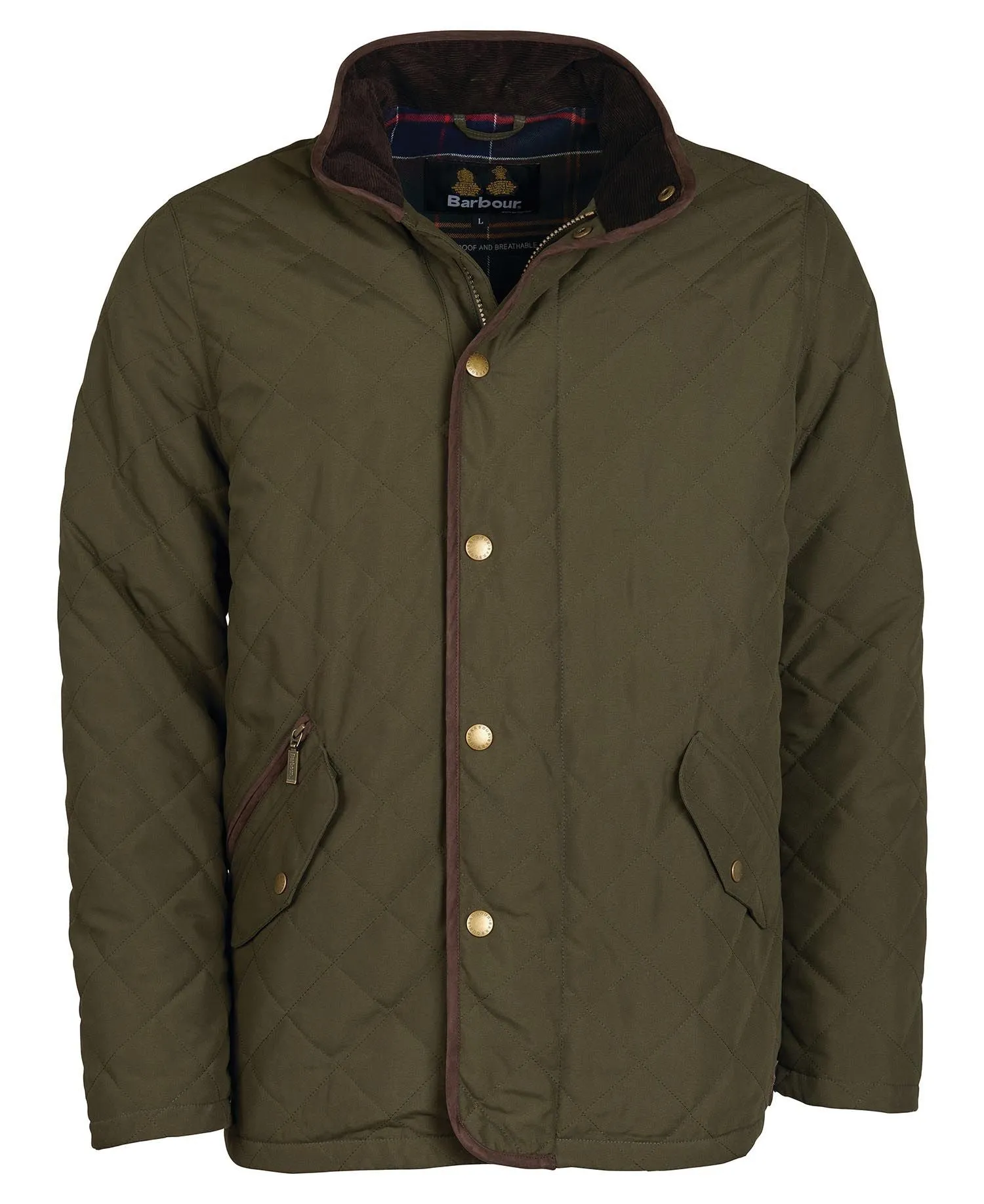 Mens Barbour Waterproof Shoveler Quilt Jacket - Insulated, Lightweight, and Stylish Outdoor Outerwear