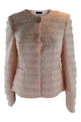 BASLER Women's Frosted Pink Cotton Blend Long Sleeve Jacket (UK 10)