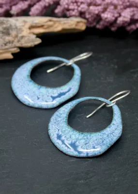 Batik earrings- aerial [ready to ship]