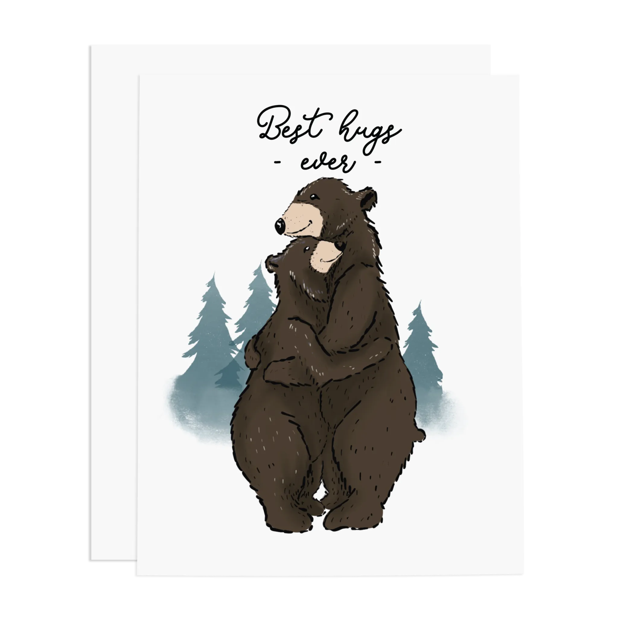 Best Hugs Ever Bear Card