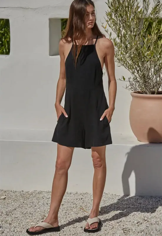 Best Kept Romper - Black