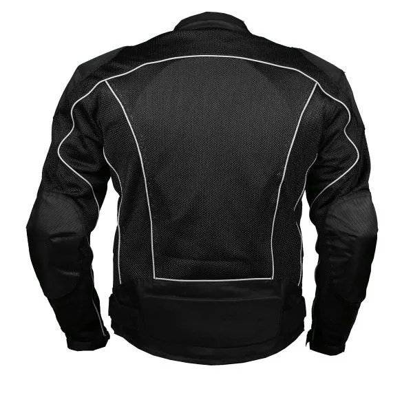 BLACK SUMMER JOY MESH MOTORCYCLE JACKET