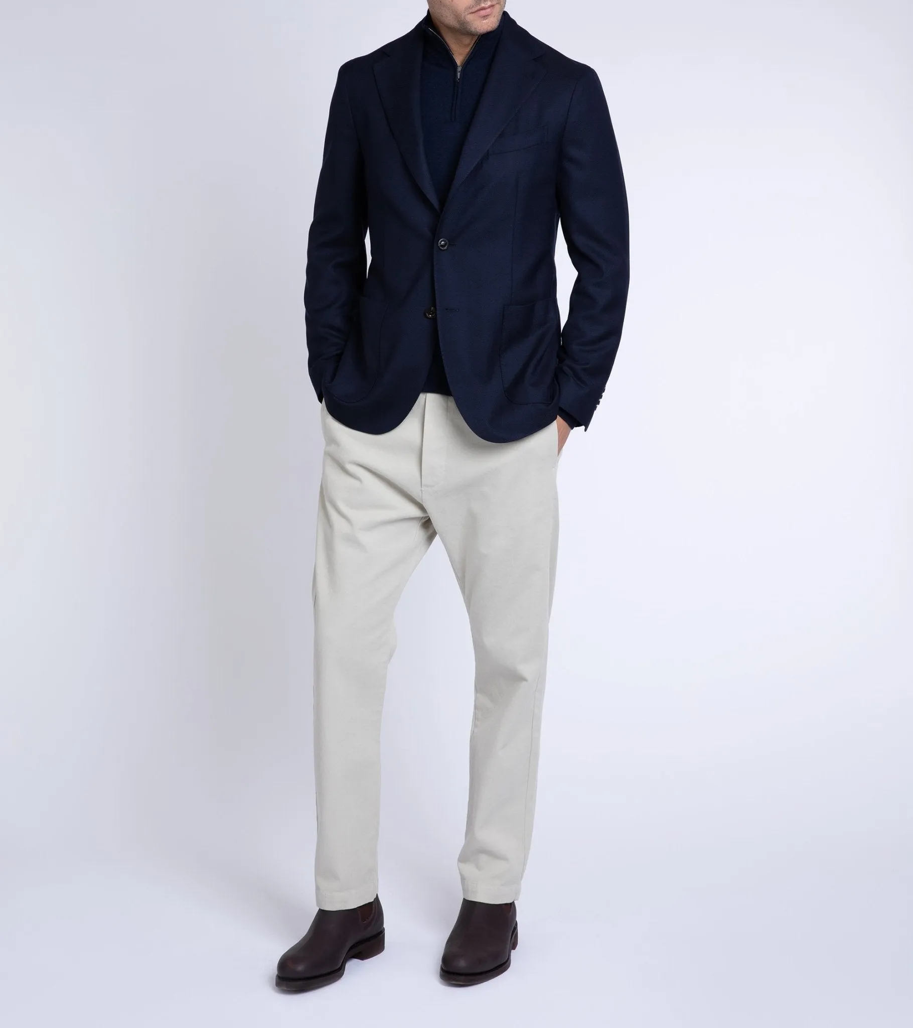 Boglioli for Trunk Wool Hopsack K Jacket: Navy