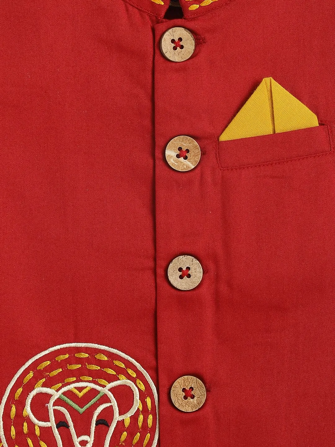 Boy Lion Bundi Jacket - Red