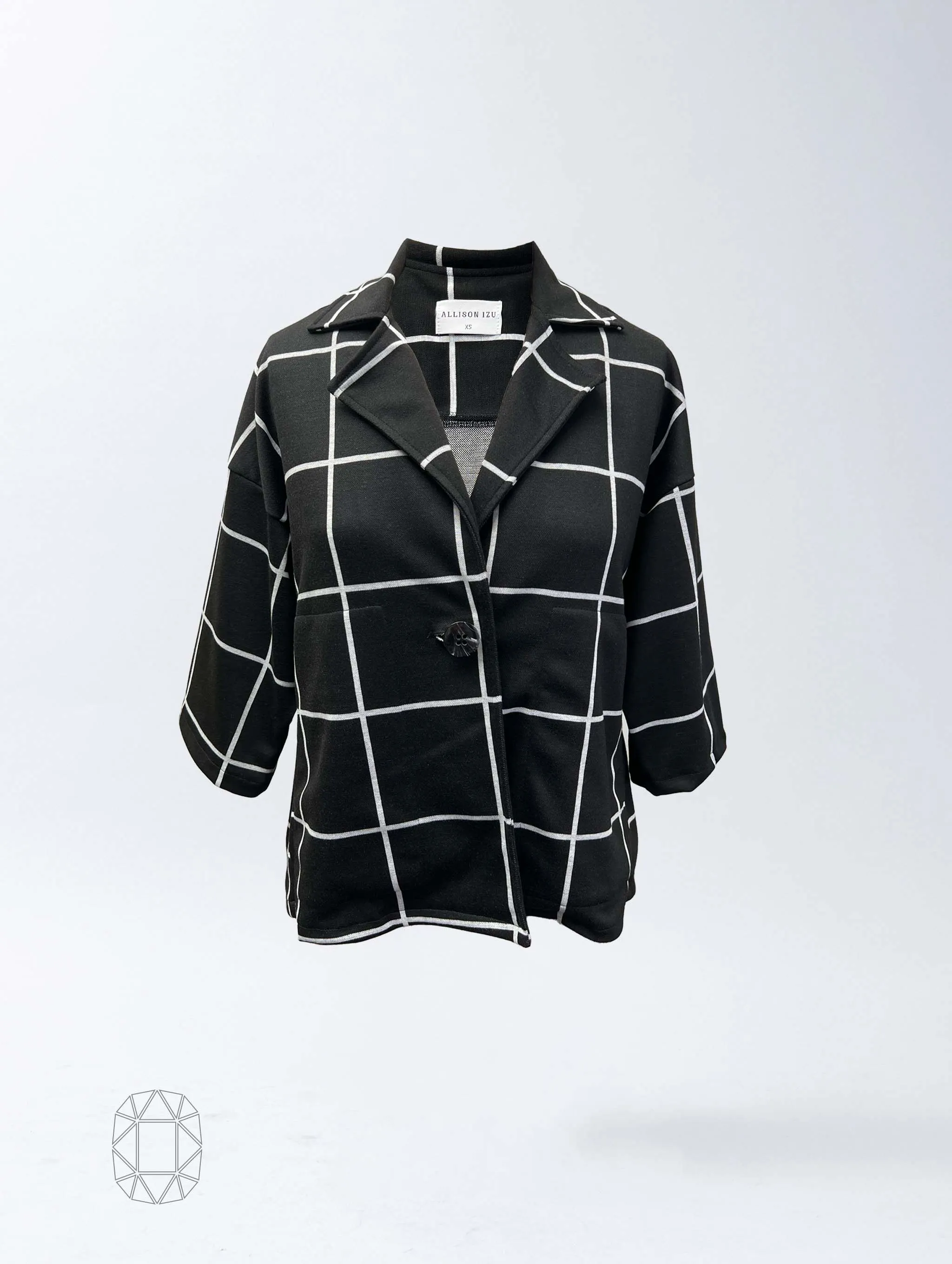 Bryce Jacket - B/W Checker