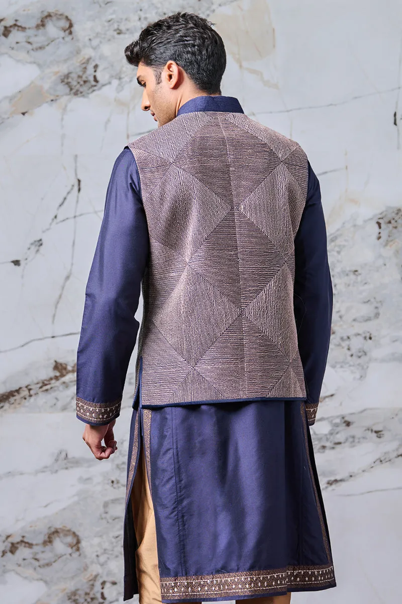 Bundi Jacket with Dori and Badla Work