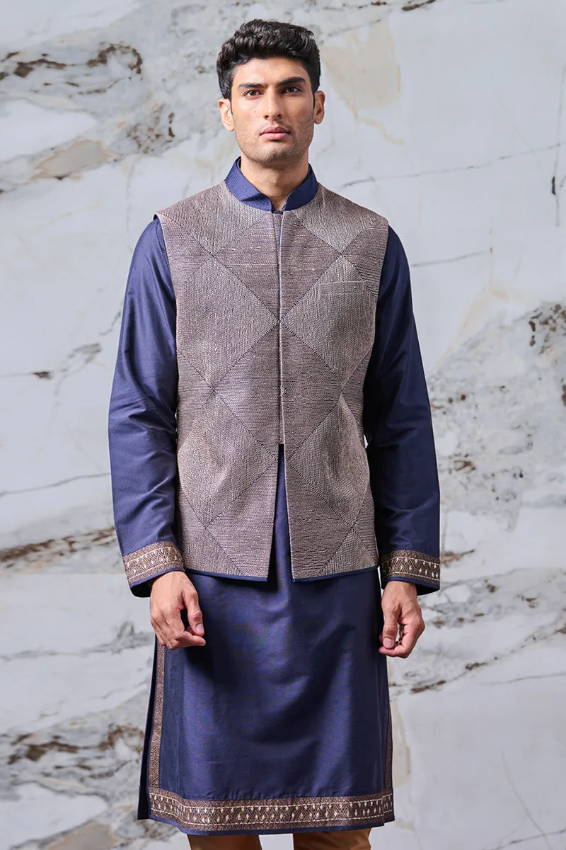 Bundi Jacket with Dori and Badla Work