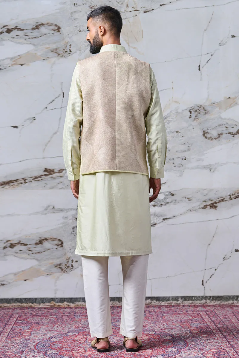 Bundi Jacket with Dori and Badla Work