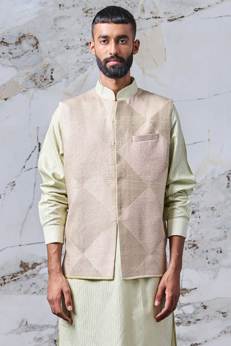 Bundi Jacket with Dori and Badla Work