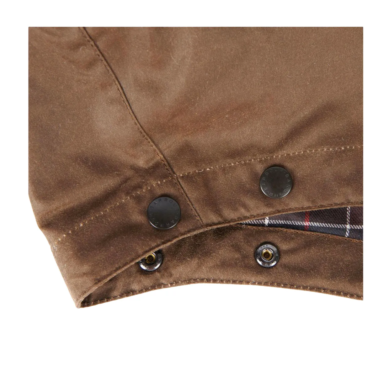 Cappuccio Barbour Waxed Cotton Marrone