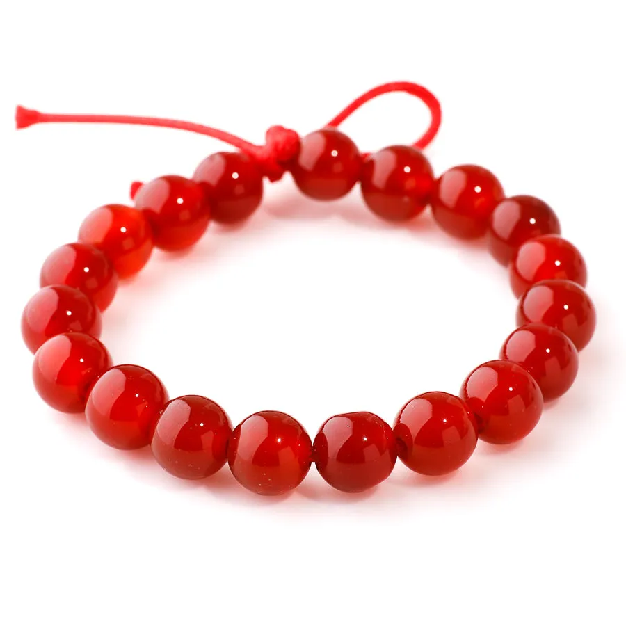 Carnelian 10mm Round - Large Hole Beads