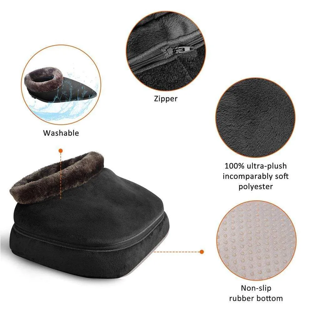 Certified Refurbished - 2-in-1 Kneading Feet & Back Shiatsu Foot Massager & Foot Warmer - 522S