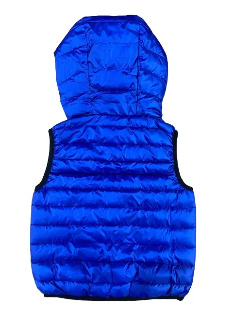 Champion Unisex hooded vest for boys Legacy Outdoor Light Small Logo 306486 BS071 ETR blue