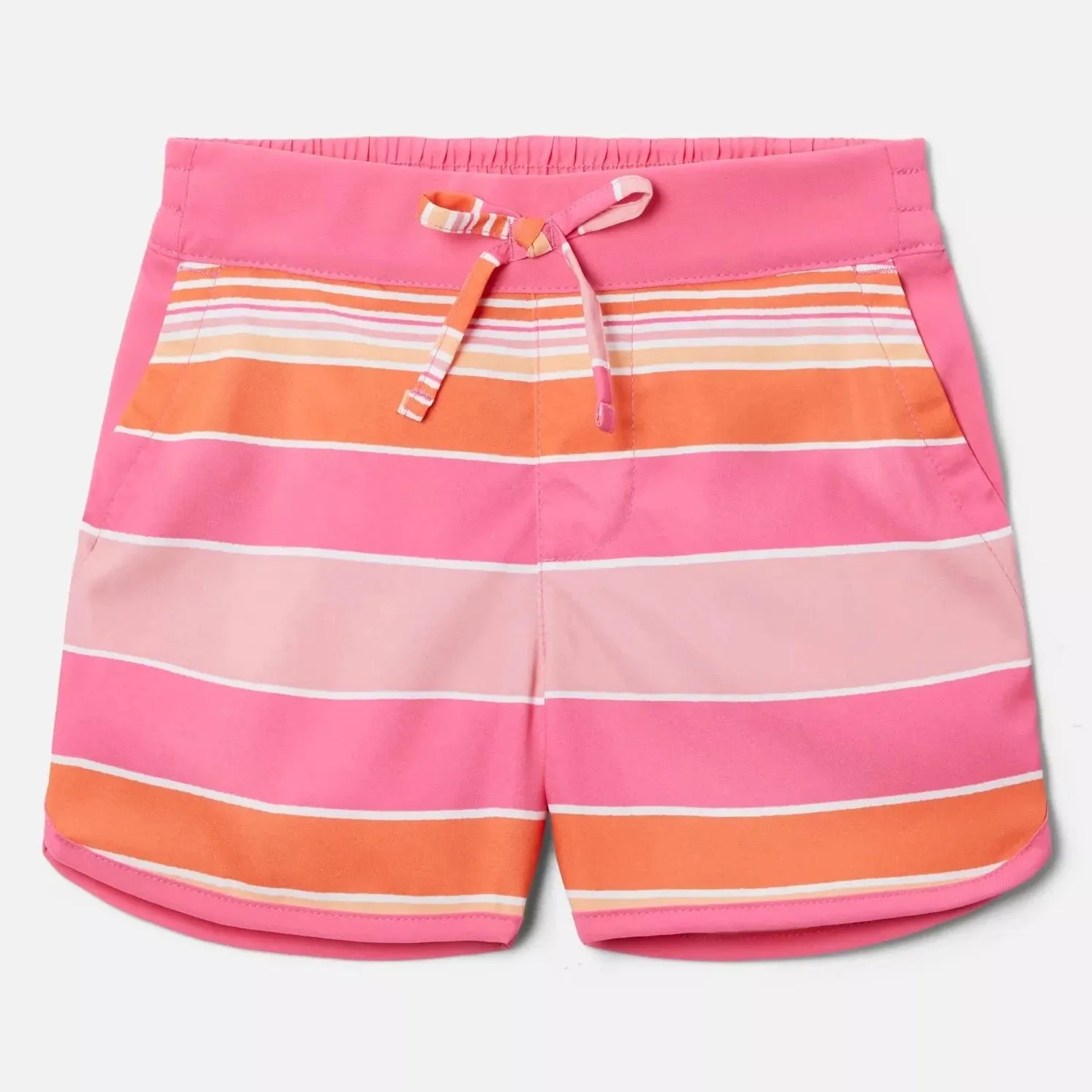 Columbia Wild Geranium Danby Stripe Sandy Shores Toddler Board Shorts