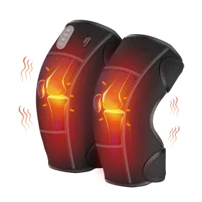 Enhanced Cordless Vibration Knee Massager with 3 Adjustable Heat Settings & 3 Intensity Levels - Model 538