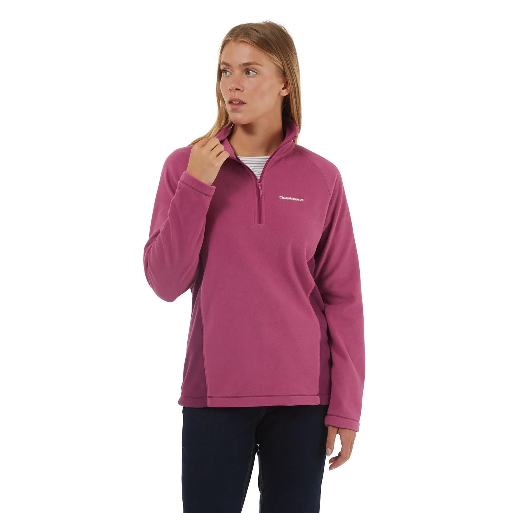 Craghoppers Miska V Womens Half Zip Long Sleeved Fleece