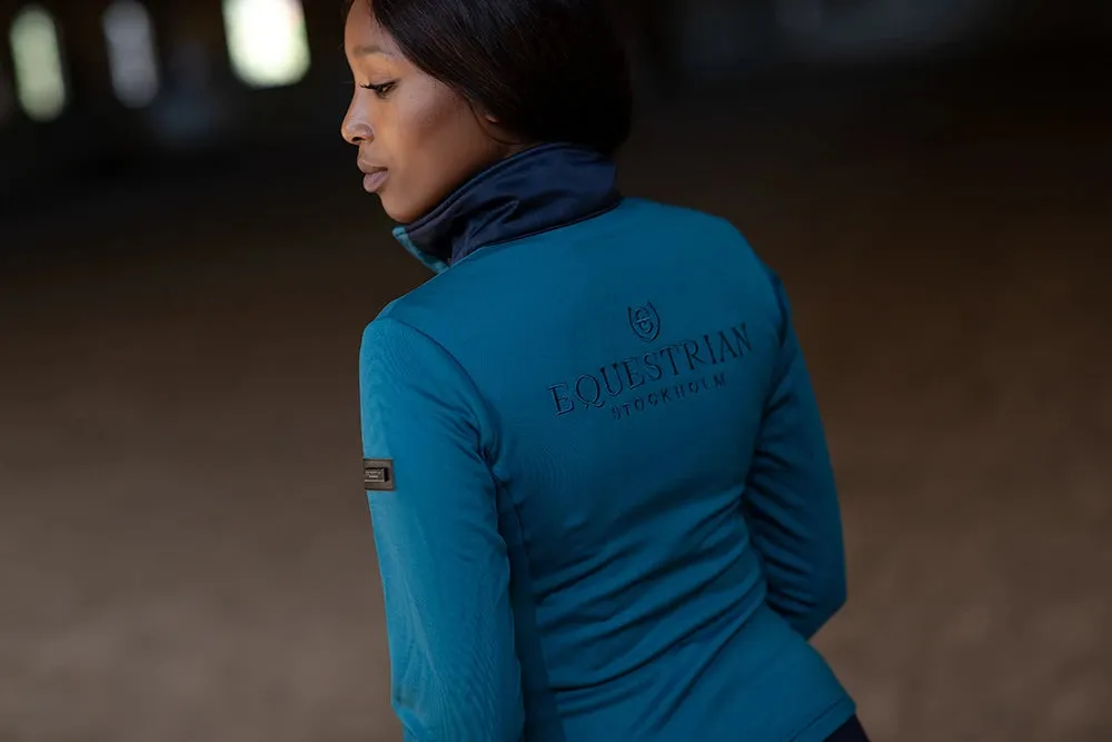 EQUESTRIAN STOCKHOLM AURORA BLUES FLEECE JACKET