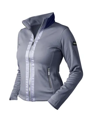 EQUESTRIAN STOCKHOLM CRYSTAL GREY FLEECE JACKET