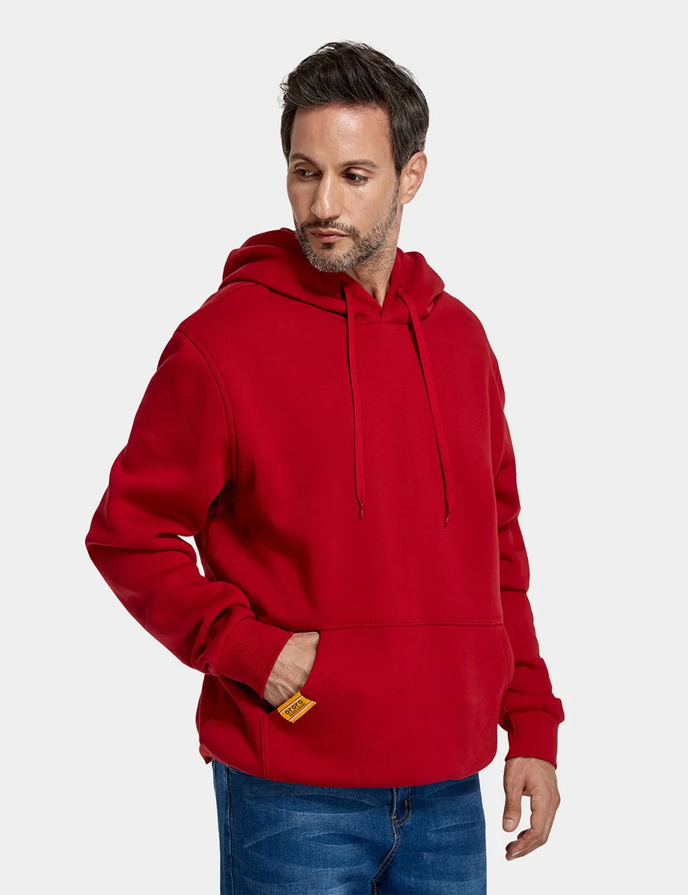 Final Sale - Unisex Heated Pullover Hoodie with Heating on Chests