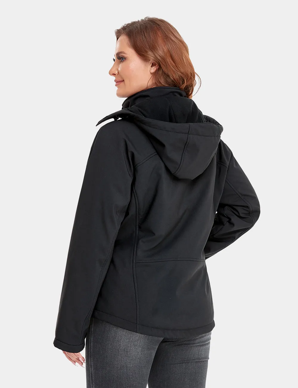 Final Sale - Women's Heated Jacket - Black & Red (with B19G Battery)