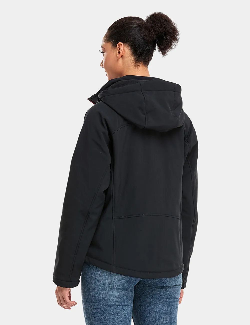 Final Sale - Women's Heated Jacket - Black & Red (with B19G Battery)