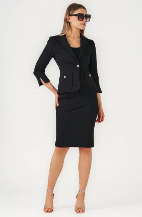 Fitted Jacket with Front Pockets