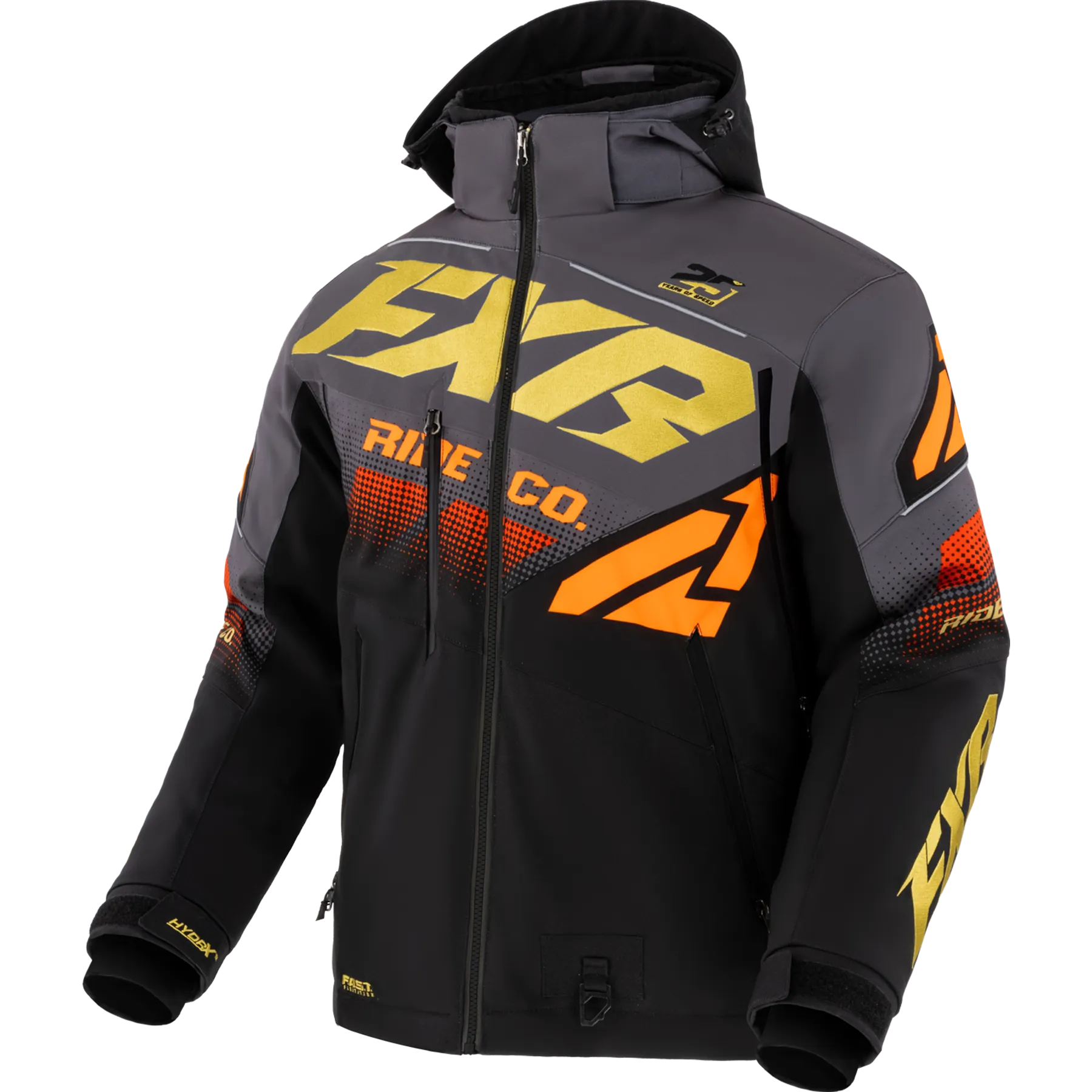 FXR Boost FX Limited Edition Jacket Black/Char/Gold/Orange