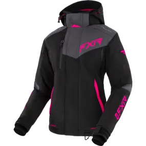 FXR Edge Womens Jacket Black/Char/Fuchsia