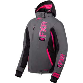 FXR Evo FX Womens Jacket Char/Black/Fuchsia