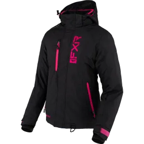 FXR Fresh Womens Jacket Black Linen Fuchsia