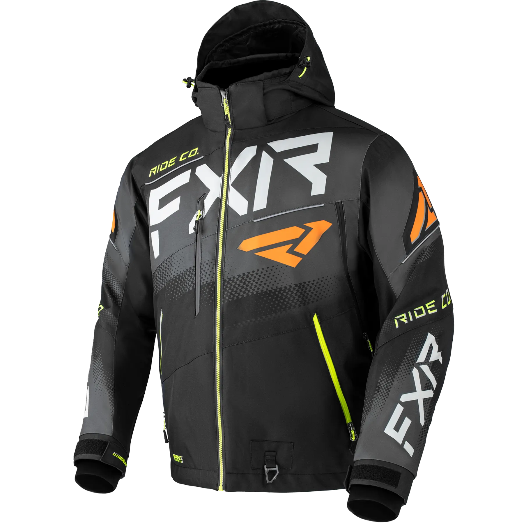 FXR Men's Boost FX Jacket Char/Orange/Hi-Vis