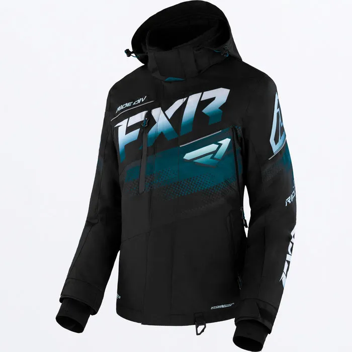 FXR Women's Boost FX Jacket Black/Mint-Ocean Fade