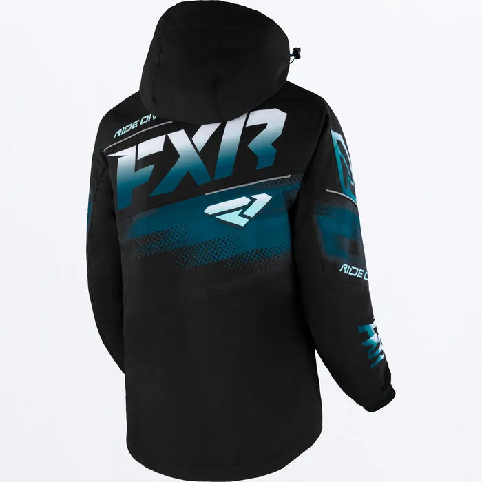 FXR Women's Boost FX Jacket Black/Mint-Ocean Fade