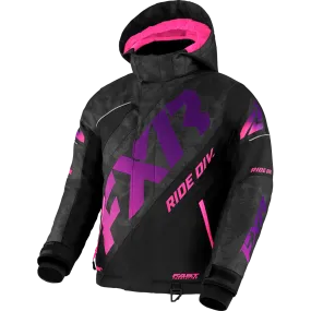 FXR Youth CX Jacket Black Camo/Purple Fade