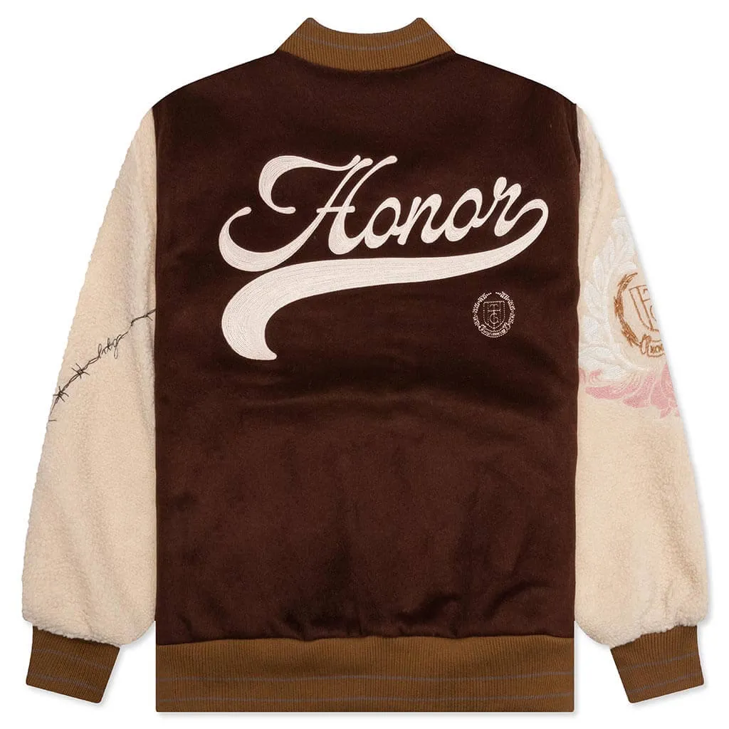 Holiday HTG Letterman Jacket - Brown