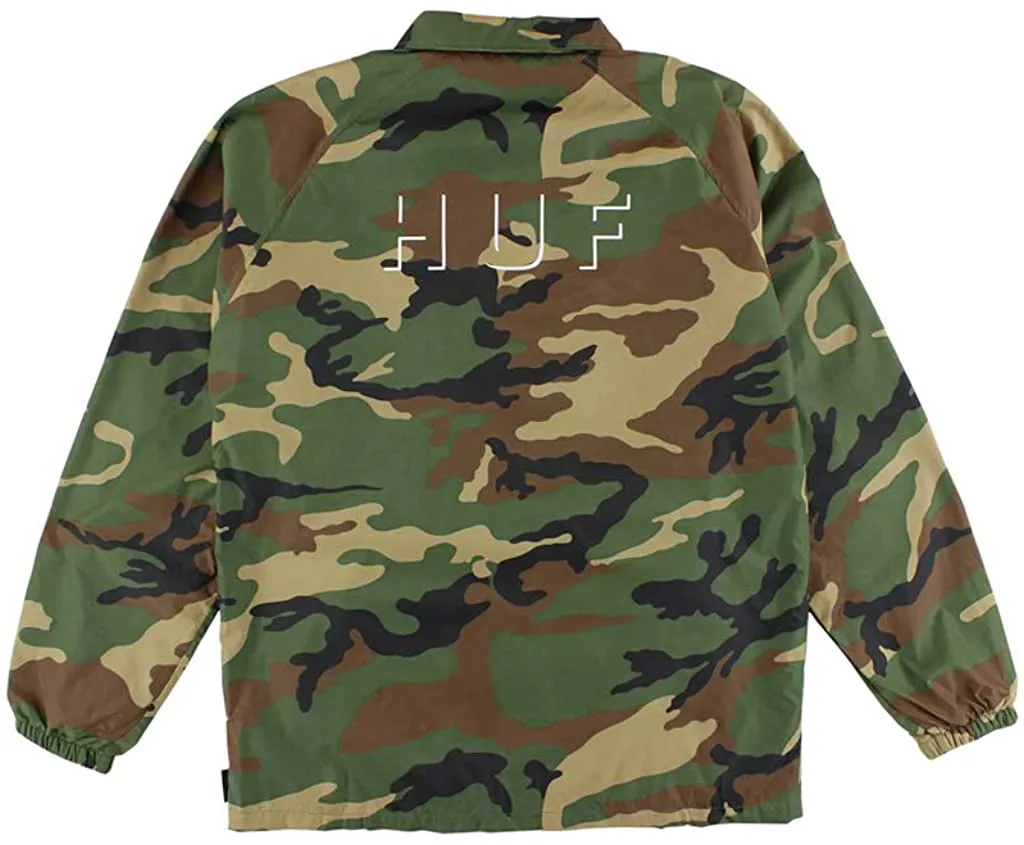 HUF SHADOW COACH JACKET - WOODLAND CAMO