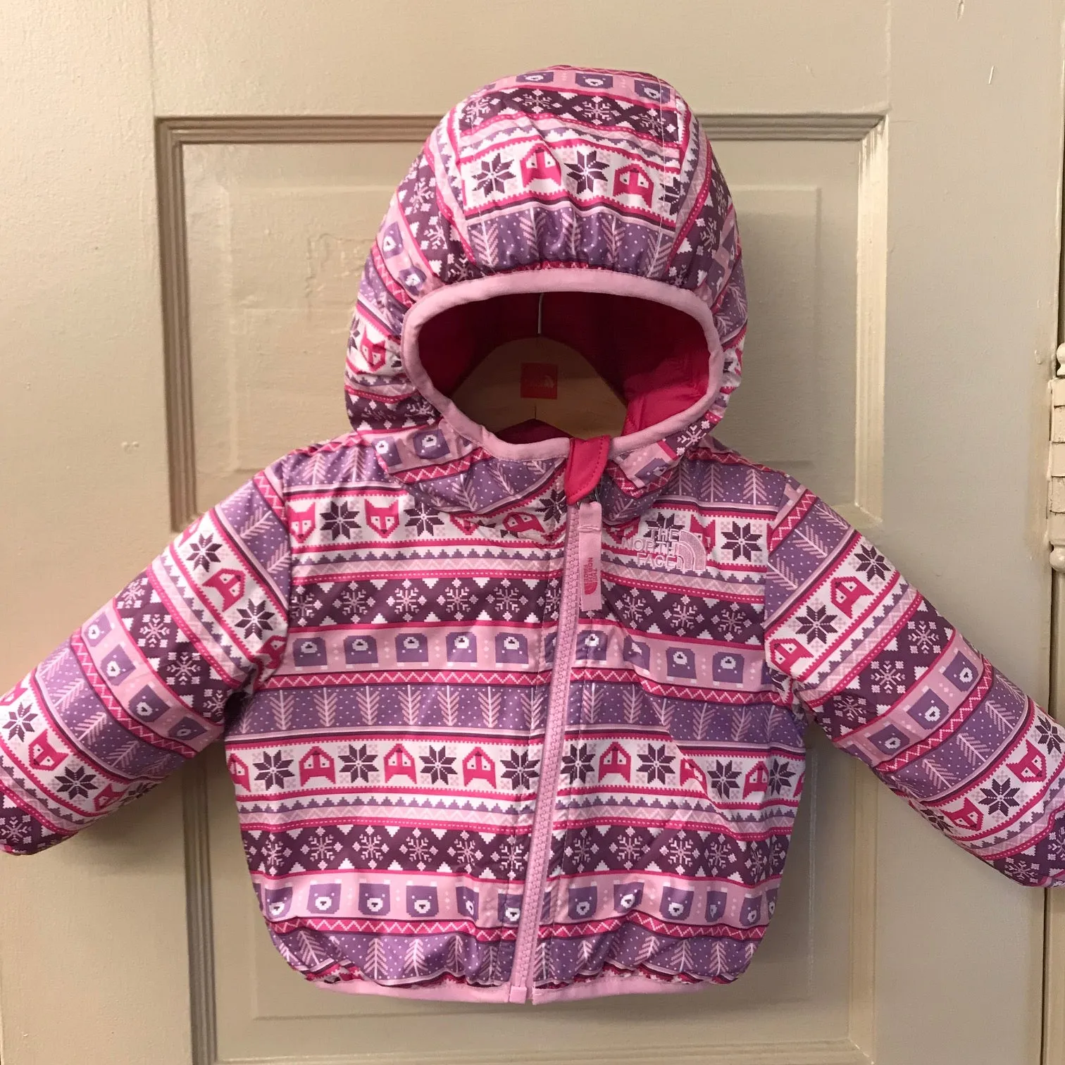 Infants' The North Face | Reversible Perrito Insulated Jacket | Petticoat Pink