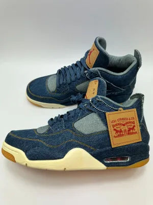 Jordan 4 Retro "Levi's Denim" (Tag with Levi's Logo)