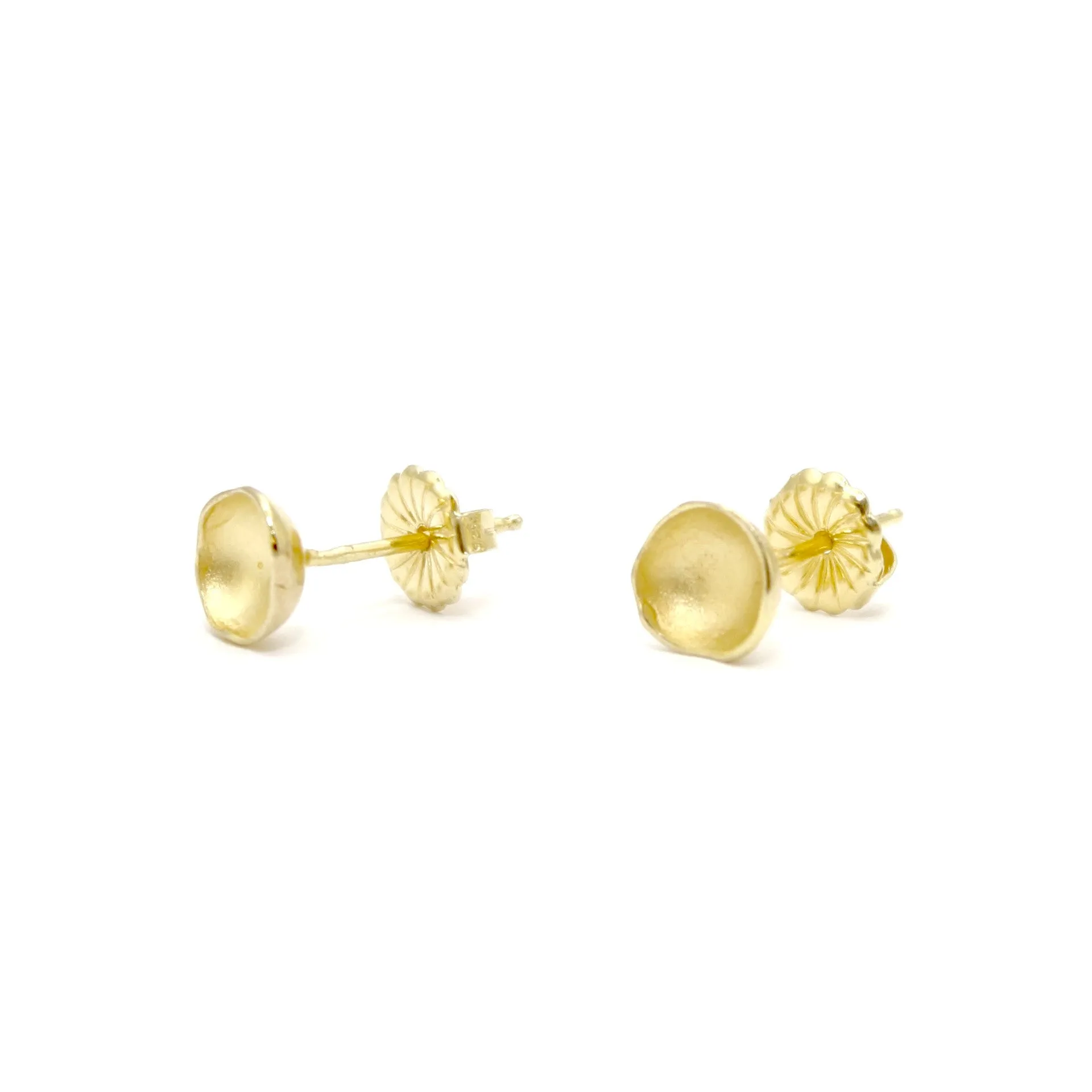 Large Gold Vermeil Single Pod Earrings by Sarah Richardson