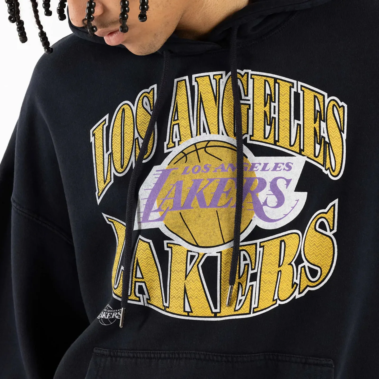 Los Angeles Lakers Logo NBA Point Guard Hoodie By Mitchell & Ness