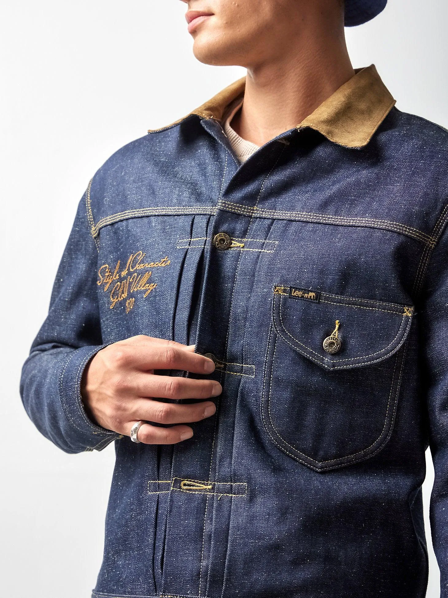 MEN'S LEE X THE BROOKLYN CIRCUS 1930'S Cowboy Jacket in Indigo Selvedge