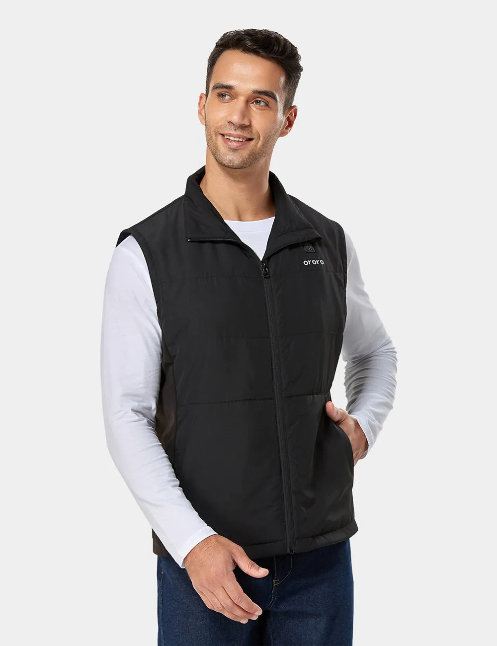 (Open-box) Men's Heated Golf Jacket with Zip-off Sleeves with B19G Battery