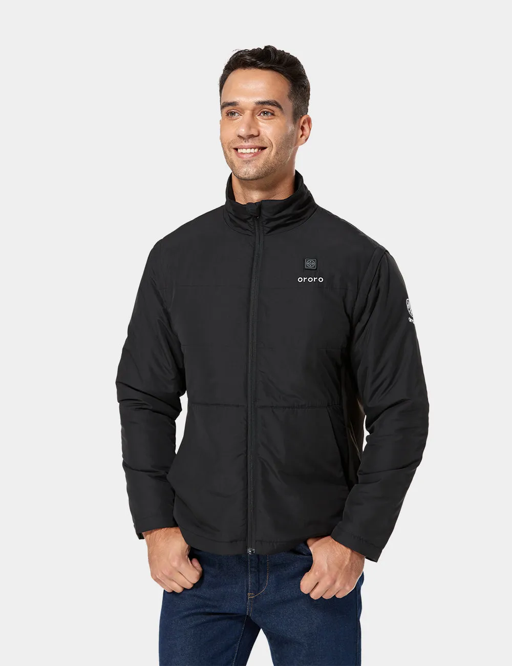 (Open-box) Men's Heated Golf Jacket with Zip-off Sleeves with B19G Battery